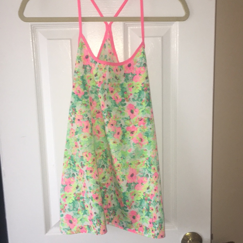 Neon Floral Tank